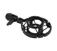 aqxreight Supporto Antiurto Regolabile per Microfono con Doppio Elastico Antivibrazione per 40 Microfoni da 48 Mm, Compatibile con Supporti da 5/8" e 3/8", Studio di Registrazione Professionale