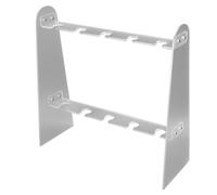 aqxreight Supporto per Flauto in Acrilico a 2 Livelli Supporto per 10 Slot per Esposizione in Vetro Durante Matrimoni, Feste Ed Eventi Ripiano in Vetro Staccabile per un Servizio Elegante