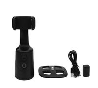 aqxreight Supporto per Telefono con Tracciamento Automatico del Volto, Supporto per Telefono con Tracciamento Intelligente con Rotazione a 360° con Telecomando, Nessuna App Richiesta, per