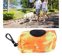 aqxreight Supporto Portatile per Sacchetto per Cacca di Cane con Tessuto Oxford e Clamp/Holder in Metallo per un Comodo Uso all'aperto (ORANGE)