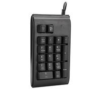 aqxreight Tastiera Retroilluminata USB Cablata Numerica a 19 Tasti Tastiera per Computer Sensazione Meccanica Respirazione Tricolore Nera (Black)
