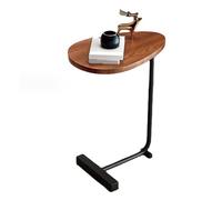 aqxreight Tavolino Laterale Piccolo Moderno Grano Scuro Spaziale Salvarsi Tavolo a Forma di C a Forma di Soggiorno Divano Design Alberghiero e Tela (#3)