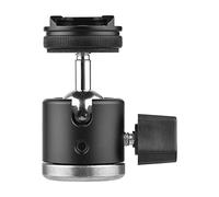aqxreight Testa a Sfera con Montaggio su Slitta Fredda a Vite 2 in 1 1/4, Mini Testa a Sfera Ruotabile a 360° con Cuscinetto Antiscivolo, per Supporto per Telefono Fotografico Treppiede