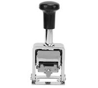 aqxreight Timbro Numerico Guscio in Lega di Zinco Numero di Salto Automatico Autoinchiostrante Timbro Numerico a 5 Cifre per contabilità Bancaria Il Funzionamento del Materiale in Lega Lucido Adotta