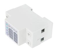 aqxreight VA?63A Protezione da Sovratensione e Sottotensione LED Doppio Display Protezione da Corrente con Ripristino Automatico AC 220V Funziona in Ambienti IT con e Funzione Chiara Facile