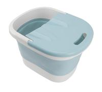 aqxreight Vasca da Bagno per Vasca Ad Alta funzionalità Portatile Pieghevole con Secchio in Ammollo del Piede per il Piede Blu a Casa con un Idromassaggio in Vaso Immergibile Tubfoot Tubcollapsible