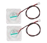 aqxreight Ventola di Raffreddamento per Stampante 3D 4010 da 2 Pezzi con Cuscinetto Idraulico a Luce LED per Hotend V6 Soluzione di Raffreddamento Silenziosa da 24 V Ventola per Stampante 3D (12V)