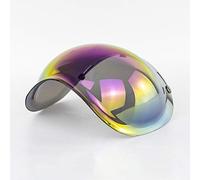 aqxreight Visiera per Casco Aperto Visiera per Casco per Moto a Bolla Scudo a Bolla Caschi per Moto Accessori La Lente Estremamente Tenace è Rotta con Luce Ultravioletta a Scatto e Tre Speciali