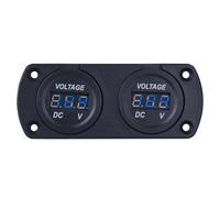 aqxreight Voltmetro Car Voltmetro Digital Display Voltage Gauge 6-35 V per Tensione LED per Auto per Auto per Camion per a 12/24V. PC Ad Alta e Chiara PC di Alta qualità Installazione Digitale per