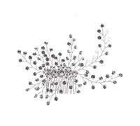 Aqxyedc 1 PZ cristallo ramoscello stile pettine for capelli belle donne accessori for capelli partito decorazione dei capelli party tiara accessori for capelli da sposa wanglan