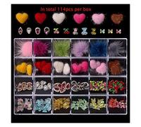 Aqxyedc 1 scatola di 2800 lussuoso kit decorazione di strass for nail art kit 3d in lega glamour unghie diamantato con unghie cristallina mista con 1 penna wanglan(Color:BYCR-13)