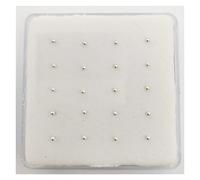 Aqxyedc 100% 925 argento sterling da 1,5 mm a perno a base di palline for piercing nostril nostril for piercing 20pcs/pacco wanglan(Silver straight end)