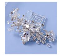 Aqxyedc Accessori for capelli da sposa da sposa Fermagli for pettini for capelli in cristallo for donna Gioielli for capelli con strass Copricapo da sposa Regalo da damigella d'onore wanglan