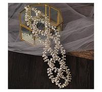 Aqxyedc Accessori for capelli reticolari da sposa con fascia argentata Accessori for capelli da sposa con strass for capelli wanglan