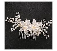 Aqxyedc Bella stella forma stile perla capelli pettini capelli da sposa con i capelli da sposa Giovanissime Estate Capelli da sposa Accessori for capelli da sposa wanglan