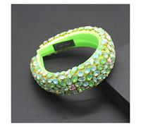 Aqxyedc Boho Gorgeous full Diamante imbottito barocco barocco fasce di lusso crystal hairbands donne strass tiara bling accessori for capelli706 wanglan(6 UK)