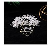 Aqxyedc Bridal Vintage Silver Crystal Big Band Band Band Bridal Shinny Schinny Shinestones Hairhoop Headpiece Bridal Hair Parte Pezzo di nozze Fascia wanglan(Black Gun Plated)