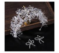 Aqxyedc Bridal Vintage Silver Crystal Big Band Band Band Bridal Shinny Schinny Shinestones Hairhoop Headpiece Bridal Hair Parte Pezzo di nozze Fascia wanglan(Gold-color)