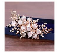 Aqxyedc Capelli floreali e perla pettine eleganti Bride Head Ornaments Pearl Hedding Capel Capelli for accessori for capelli da sposa Gioielli da donna wanglan