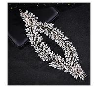 Aqxyedc Cintura for capelli con perle Accessori for capelli da donna Cintura for capelli con strass dorati Corona da donna Copricapo da sposa Cintura for capelli di alta qualità wanglan(FD1259)