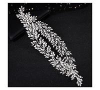 Aqxyedc Cintura for capelli con perle Accessori for capelli da donna Cintura for capelli con strass dorati Corona da donna Copricapo da sposa Cintura for capelli di alta qualità wanglan(FD1259Y)