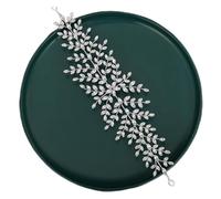Aqxyedc Fasce for capelli con strass di cristallo color oro di lusso Fasce for capelli Accessori for capelli da sposa Viti for capelli Gioielli for capelli da sposa Regali Spettacolo wanglan(Silver)