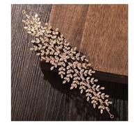 Aqxyedc Fasce for capelli con strass di cristallo color oro di lusso Fasce for capelli Accessori for capelli da sposa Viti for capelli Gioielli for capelli da sposa Regali Spettacolo wanglan(Gold)