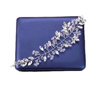 Aqxyedc Fascia di cristallo Accessori for capelli da sposa di colore argento Gioielli for capelli di cristallo Fascia da sposa Gioielli di moda Copricapo da donna wanglan
