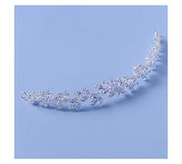 Aqxyedc Fascia for capelli da sposa in zircone di lusso Fascia for capelli da sposa in argento con goccia d'acqua Accessori for capelli da sposa for feste da donna wanglan