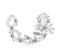 Aqxyedc Fascia for il rhinestone for le donne Bridal Strass Fascia Argento Colore Argento Capelli da sposa Band Capelli Crystal Bride's Tiara copricapo wanglan