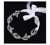 Aqxyedc Gioielli for capelli for donne Ragazze Fasce for capelli con strass di cristallo delicati Diademi for sposa fatti a mano Accessori for capelli da sposa romantici wanglan