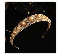 Aqxyedc Gold Color Perla Rhinestone Capelli Capelli Hairband Head Jedding Accessori Accessori da sposa for accessori for capelli sposa for le donne wanglan