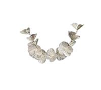 Aqxyedc Lurxyury Gold Tiaderas fasce for matrimoni sposa fiori di capelli for capelli donne accessori for capelli ribbon donne nastro gioielli capelli wanglan(Silver)