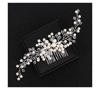Aqxyedc Ornamenti for pettini for capelli da sposa Accessori for capelli da sposa Accessori for capelli da sposa Colore argento Copricapo da donna con perle wanglan
