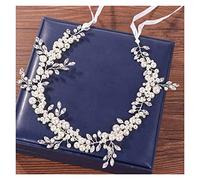 Aqxyedc Pearl Fascia for capelli Accessori for capelli da sposa Bride Hairband Strass Perla Bride Bride Tiara for le donne Banda for capelli da sposa perla wanglan
