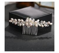 Aqxyedc Perle d'acqua dolce pettine for capelli elegante accessori for capelli for le donne perla decorazione capelli accessori da sposa wanglan