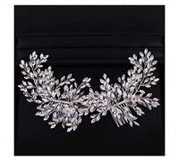 Aqxyedc Pettine for capelli con strass in cristallo dorato alla moda Accessori for capelli Tiara da sposa Copricapo da sposa Ornamenti for capelli Gioielli for capelli da donna wanglan(Silver)