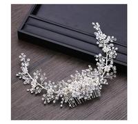Aqxyedc Pettine for capelli da sposa in cristallo alla moda Tiara Accessori for capelli da sposa Copricapo da sposa Ornamenti for capelli fatti a mano da donna Gioielli for capelli wanglan