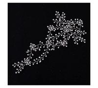 Aqxyedc Trendy Bride Fascia Silver Color Rhinestone Crystal Headband Wedding Tiara Capelli Band Femmina Copricapo Accessori for capelli da sposa wanglan