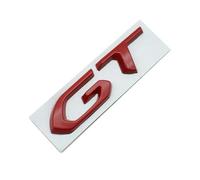Aqxyju Logo GT in metallo 3D Adesivo emblema GT Line Distintivo for bagagliaio di un'auto compatibile con 208 2008 508 5008 408 3008 308 Accessori adesivi GT Line Adesivi personalizzati per auto(GT Re