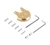 Aqxyki Kit in alluminio con base di montaggio motore e coperchio anti-crepa con viti, anti-estrusione del radiatore del drone(Gold)
