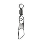 Aqxypas 50 pezzi di dimensioni 5#-14# girelle for esche da pesca con perno di collegamento for la pesca, girelle rotanti con cuscinetto, attrezzatura da pesca, attrezzatura da pesca for carpe(Size 2l0