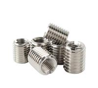 Aqxypas Adattatore filettato interno ed esterno con scanalatura in acciaio inossidabile 304, vite M2-12, manicotto di conversione con inserto filettato, giunto Convey1244(M4-M6X5X5pcs)