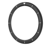 Aqxypas Anello di copertura della cassa di ricambio con pellicola temperata, lunetta in metallo for orologio S4/S3 for orologio ESIM(Scale Black)