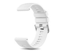 Aqxypas Cinturino da 18/20/22mm for Vivoactive 4 5 3 S/Venu 2s Sq 2 Plus/Forerunner 265 255S 645 245 Music/Vivomove 3S Bracciale a fascia(White,18mm)