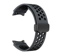 Aqxypas Cinturino da 20mm for Galaxy Watch 6/5/4 44mm 40mm Classic 47mm 43mm No Gaps Bracciale con cintura Correa Galaxy Watch 5 Pro Cinturino da 45mm(Carbon gray black,Galaxy watch 5 44mm)