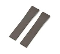 Aqxypas Cinturino for orologio in gomma Fluoro FKM 18/19/20/21/22 mm con fibbia pieghevole a sgancio rapido regolabile universale for uomo e donna(Brown No buckle,19mm)
