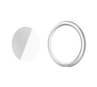 Aqxypas Cinturino for orologio, pellicola in vetro temperato, lunetta for orologio S4 ESIM/S3 ESIM(Scale Silver)