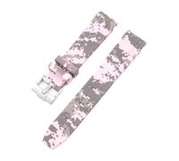 Aqxypas Cinturino in caucciù con estremità curva for cinturino in TPU premium con fibbia in acciaio inossidabile X Swatch da uomo e da donna(Pink mosaic)