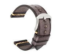 Aqxypas Cinturino in vera pelle for cinturino dell'orologio 18mm 20mm 22mm 24mm Bracciali da polso con cinturino(Polar Grey-Silver,23mm)